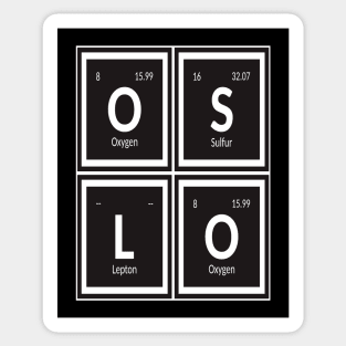 Oslo Table of Elements Sticker